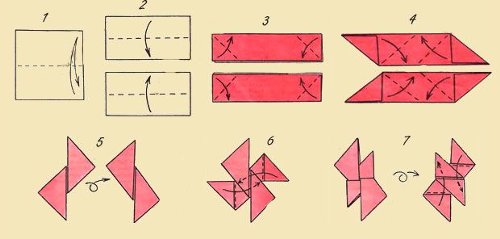 Origami shuriken बनाने के लिए कैसे?