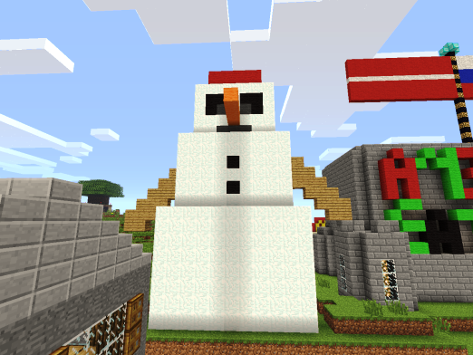 कैसे Minecraft में एक snowman बनाने के लिए?